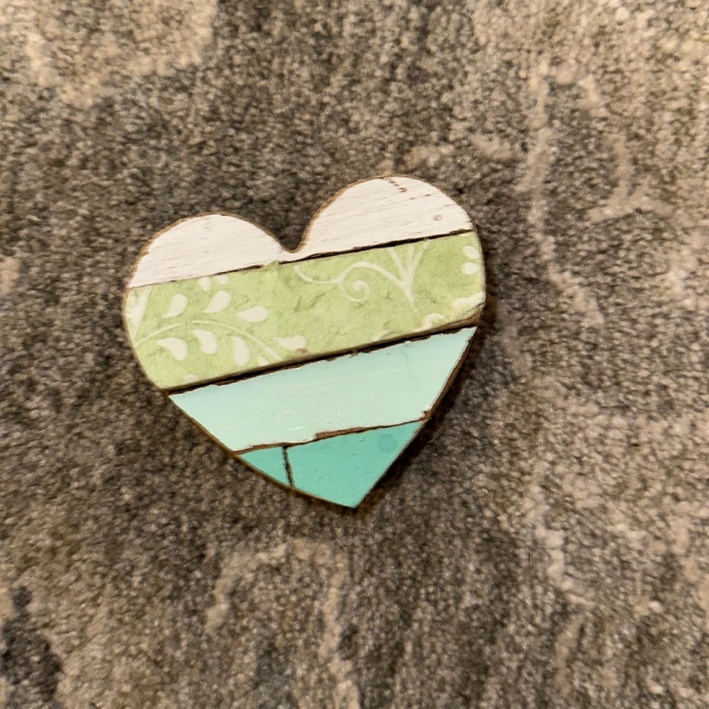 🩵Bloc art wooden heart
